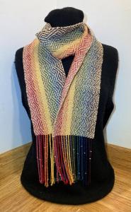 Rainbow high twill scarf